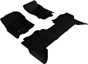 3D MAXpider Custom Fit Kagu Floor Mat (Black) for 2005-2015 Nissan Xterra - 1ST Row 2ND Row
