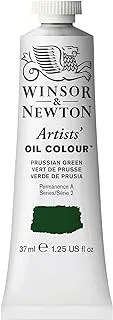 Winsor & Newton Artists' Oil Colour Paint, 37ml Tube, Prussian Green