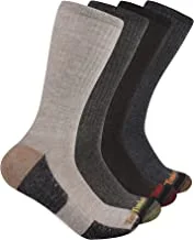 Timberland mens 4-Pack Comfort Crew Socks Casual Socks