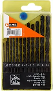BMB Tools 3PC Metal Drill Bit Set|Black