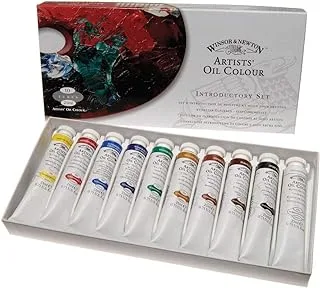 Winsor & Newton Artists' Oil Colour Paint Introductory Set, Ten 21ml Tubes, Crimson,Yellow,Green, 0.7 Fl Oz (Pack of 10)