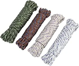 BMB Tools 4PCS Set Rope 5mm*10m| Fluorescent Reflective Guyline Tent Rope Camping