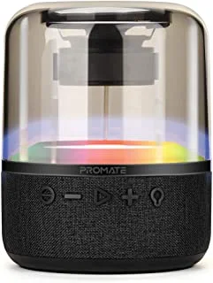 Promate HD Lumi 360 Degree Surround Bluetooth Speaker, Black