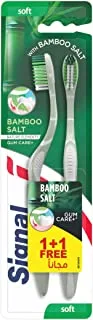 Signal Toothbrush Bamboo Salt Extra Soft, (2 pcs)