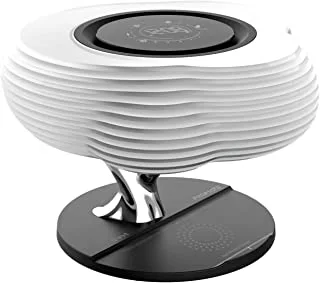 مكبر صوت لاسلكي من بروميت هوم كلاود ٣ في ١ كلاود ديزاين مع ضوء ليلي LED وشاحن لاسلكي