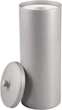 iDesign Kent Bathware, Free Standing Toilet Paper Roll Holder for Bathroom Storage - Gray
