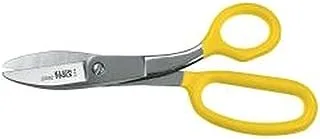 Klein Tools 22002 Scissors, Broad Blade Utility Shear Cuts Anything from Rubber to Metal, with Extended Handled, Serrated Blade, 8.5-Inch