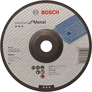 BOSCH - Standard For Metal grinding disc, For small angle grinders, 1 piece, 180 mm Diameter