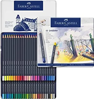 أقلام الرصاص الملونة Faber-Castell Creative Studio Goldfaber - علبة 48