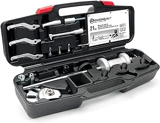 Powerbuilt Master Axle Puller Tool Set, Remove Car Front and Rear, Bearings and Seals, Vehicle Repair 21 Piece Kit - 648611