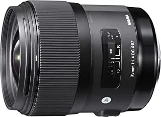Sigma 35mm F1.4 Art DG HSM Lens for Nikon, Black, 3.7 x 3.03 x 3.03 (340306) KSA Version with KSA Warranty Support
