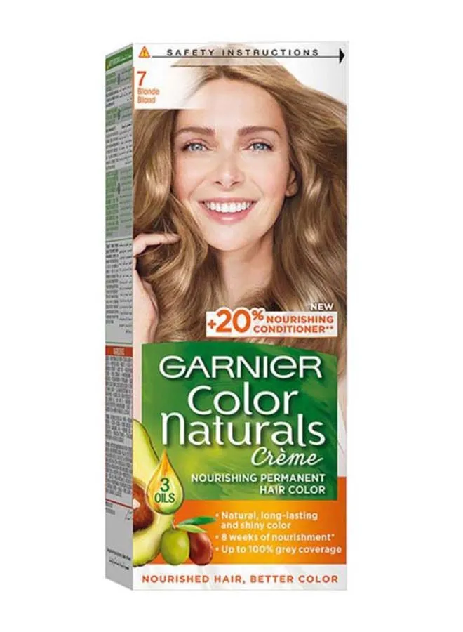 Garnier Color Naturals Permanent Hair Color Cream 7 Blonde 112ml
