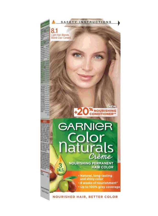 Garnier Naturals Creme Hair Colour 8.1 Light Ash Blonde