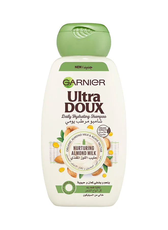Garnier Ultra Doux Almond Daily Hydrating Shampoo White 400ml