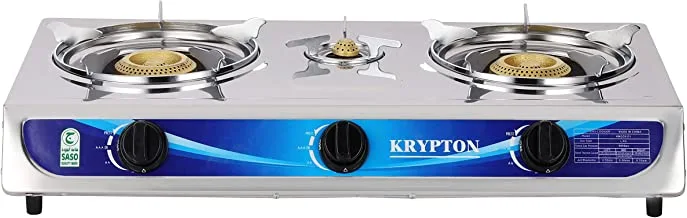 Krypton Stainless Steel Triple Burner Gas Cooker- KNGC6171