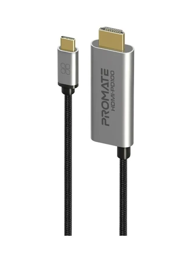 PROMATE 4K CrystalClarity USB-C to HDMI Cable 1.8M Grey