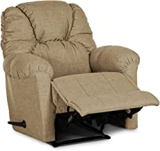 REGAL IN HOUSE Classic Linen Upholstered Relaxing Chair with Bed Mode - Beige