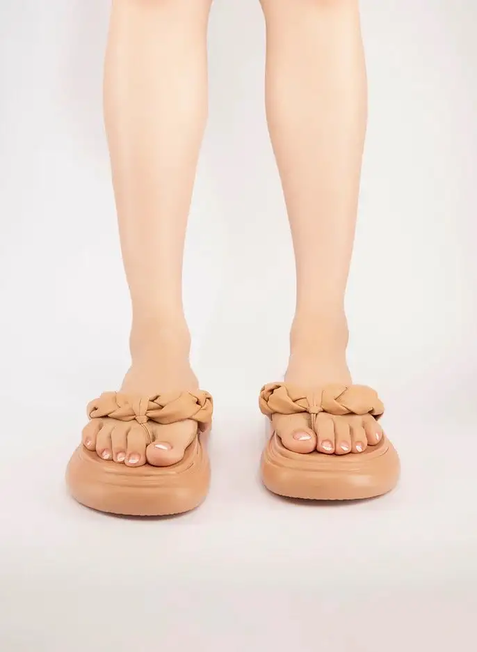 PUBLIC DESIRE Pleated Strap Sandals