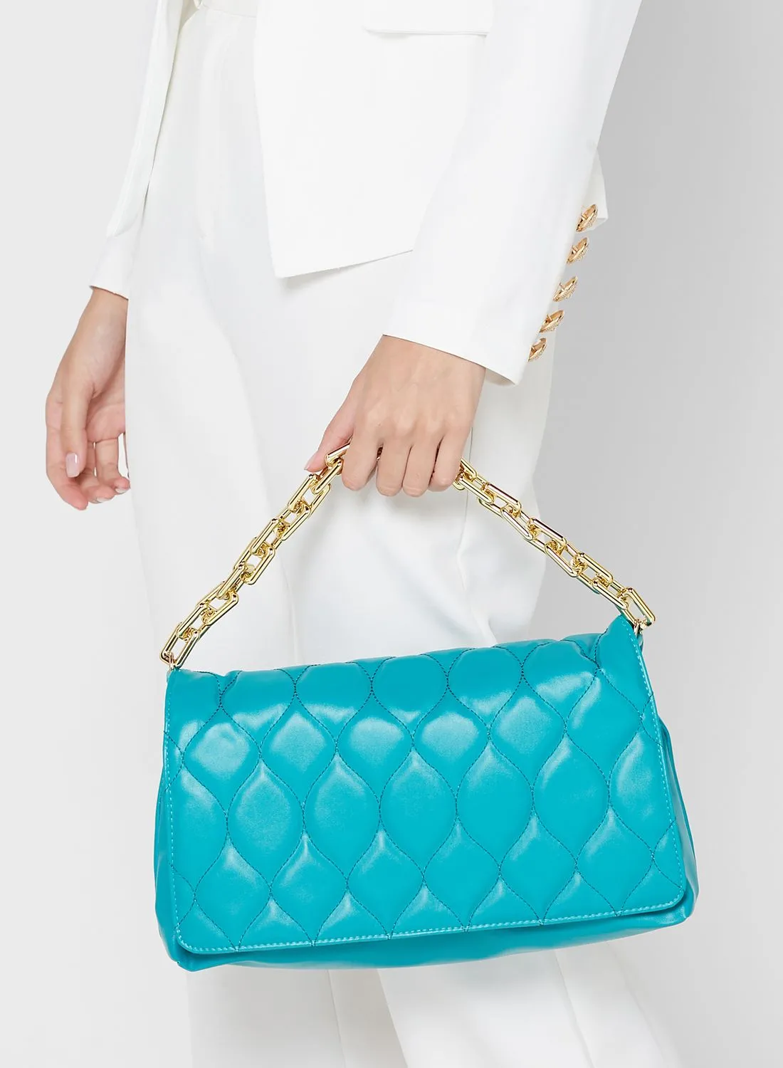 ELLA Quilted Oversized Clutch Bag
