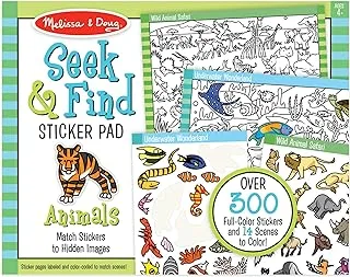 Melissa and Doug Seek & Find Sticker Pad- Animal