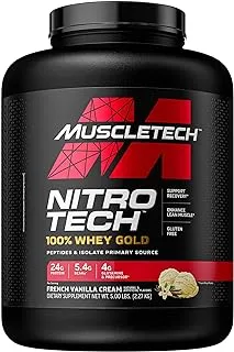 Muscletech Nitro-Tech 100% Whey Gold French Vanilla Cream Protein Powder 2.27 kg