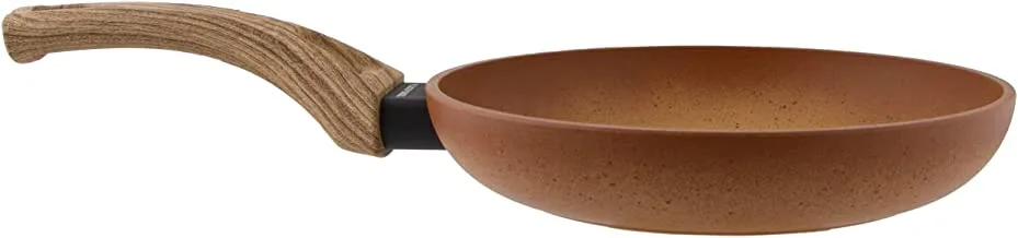 Al Saif Amercook Terracotta Non Stick Open Fry Pan,Colour: Orange,Size: 20cm
