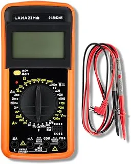 Lawazim Multimeter 1000v | Digital Auto-Ranging, AC/DC Voltage and Current, Temperature, Frequency, Continuity, More,