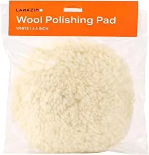 Lawazim Wool Buffing Pad -7inch- Easy to Clean and Maintain Polishing Pad Buffing Wheel Disc for Surface Detailing Scratch Removal Revitalization Protection and Restoration - on Automotives Household