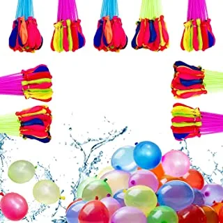 Mumoo Bear Self Closing Water Balloons with 3 Bouquets 111-Piece Set, One Size
