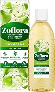 Zoflora Multi-Purpose Concentrated Disinfectant 250 ml, Orchard Pear