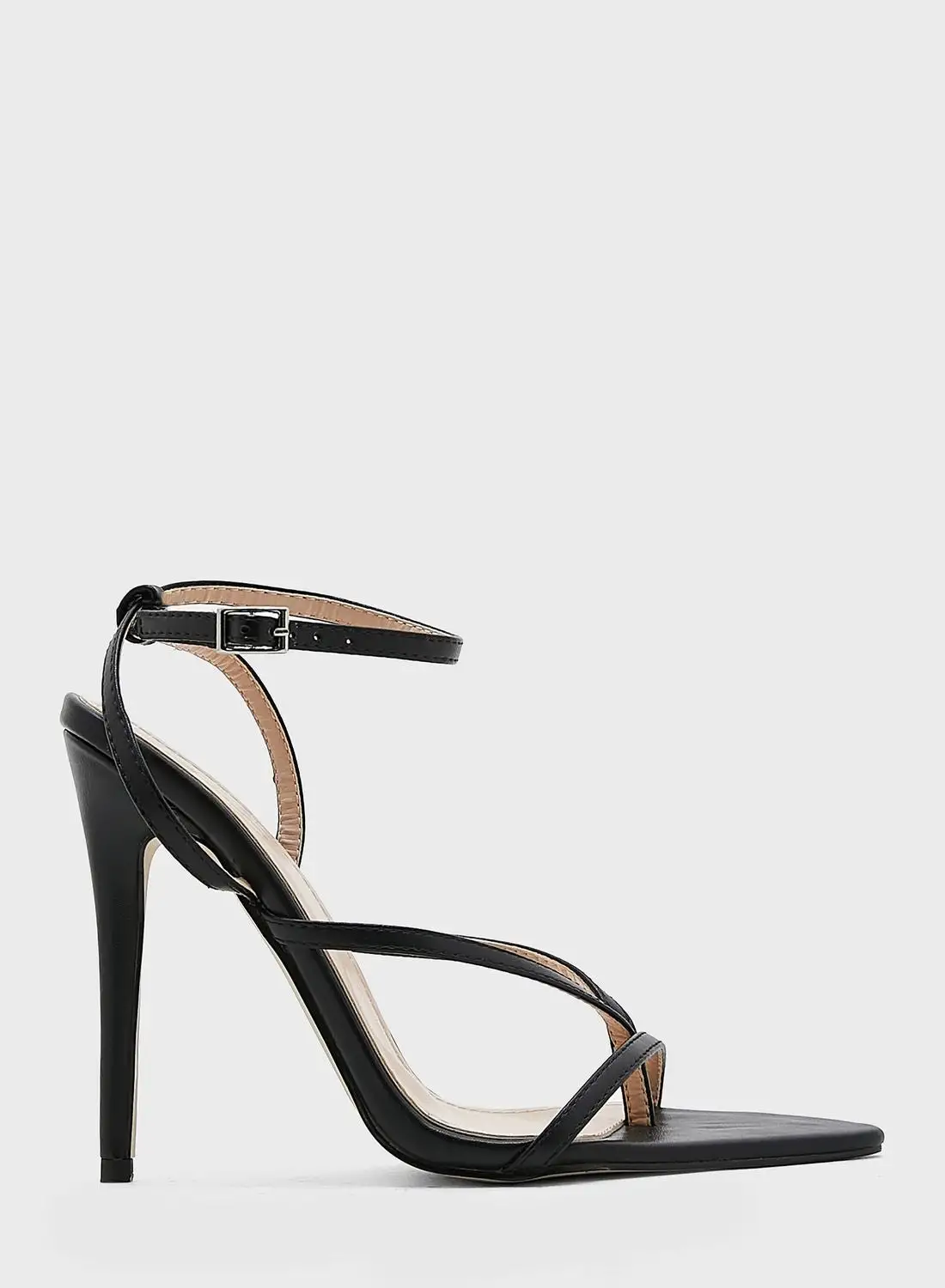 Ginger Pointed Toe Strappy Heeled Sandal