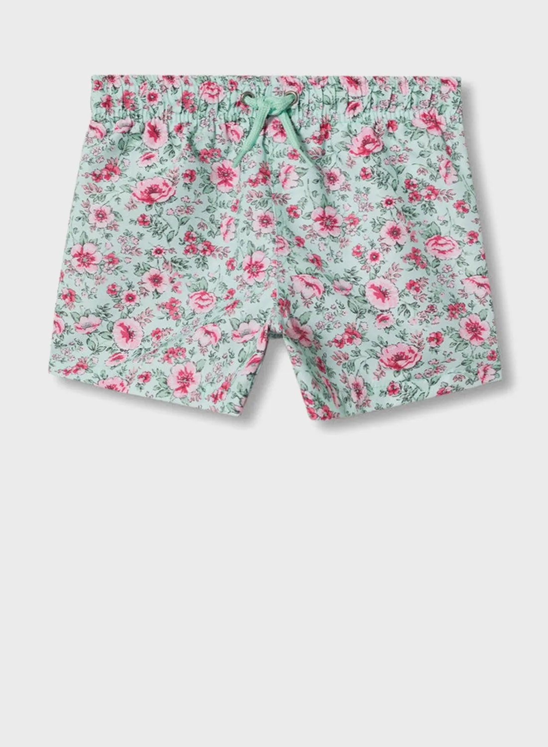 MANGO Infant Floral Print Swims Shorts