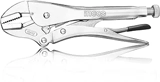 Ingco HSJP0210 Straight Jaw Locking Plier with Wire Cutter, 10-Inch Size