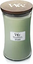 Woodwick Large Hourglass Scented Candle, Applewood, 20oz - Up to 130 Hours Burn Time