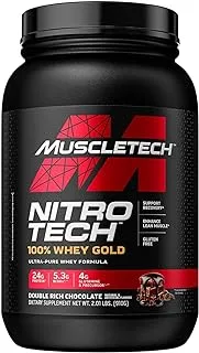 Muscletech Nitro-Tech 100% Whey Gold Double Rich Chocolate Protein Powder 910 g