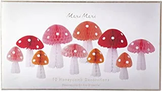 Meri Meri Honeycomb Mushroom Decorations