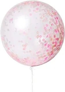 Meri Meri 36 inch Giant Confetti Balloon Kit, Pink