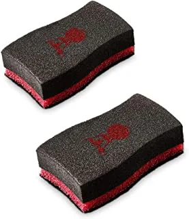 WEBER - Grill Cleaning sponge , 2 Pieces, Food debris and grease barbecues cleaner, 20cm Height x 14.5cm Width x 4.5cm Depth