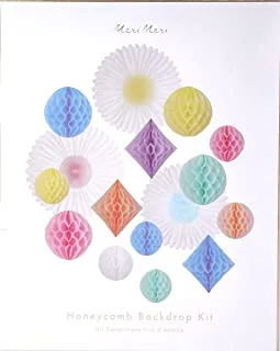 Meri Meri Honeycomb Decoration Kit, Pastel