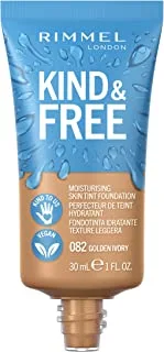 Rimmel London Kind & Free Foundation - 82 - Golden Ivory, 30ml