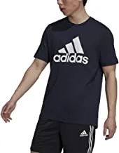 adidas Mens D2M FEELREADY LOGO T-Shirt, Color: Legink/White, Size: XS