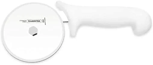 Tramontina Professional Pizza Cutter with Stainless Steel Blade and White Polypropylene Handle