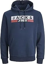 Jack & Jones mens Logo Hood Play 4 Sweatshirt (pack of 1)