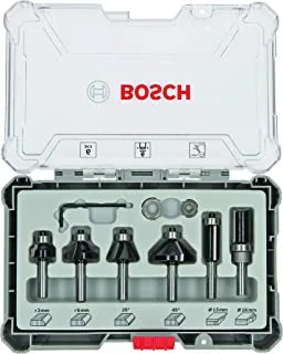 Bosch Router Bit Set 6 pcs Trim and Edging 6 mm shank -2607017468