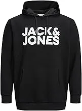 Jack & Jones mens Logo Sweat-hood Plus Size Sweatshirt (pack of 1)