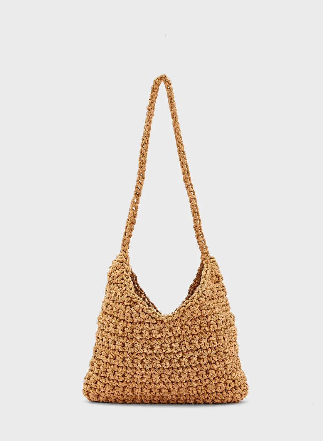 Ginger Weaved Crochet Shopper Bag