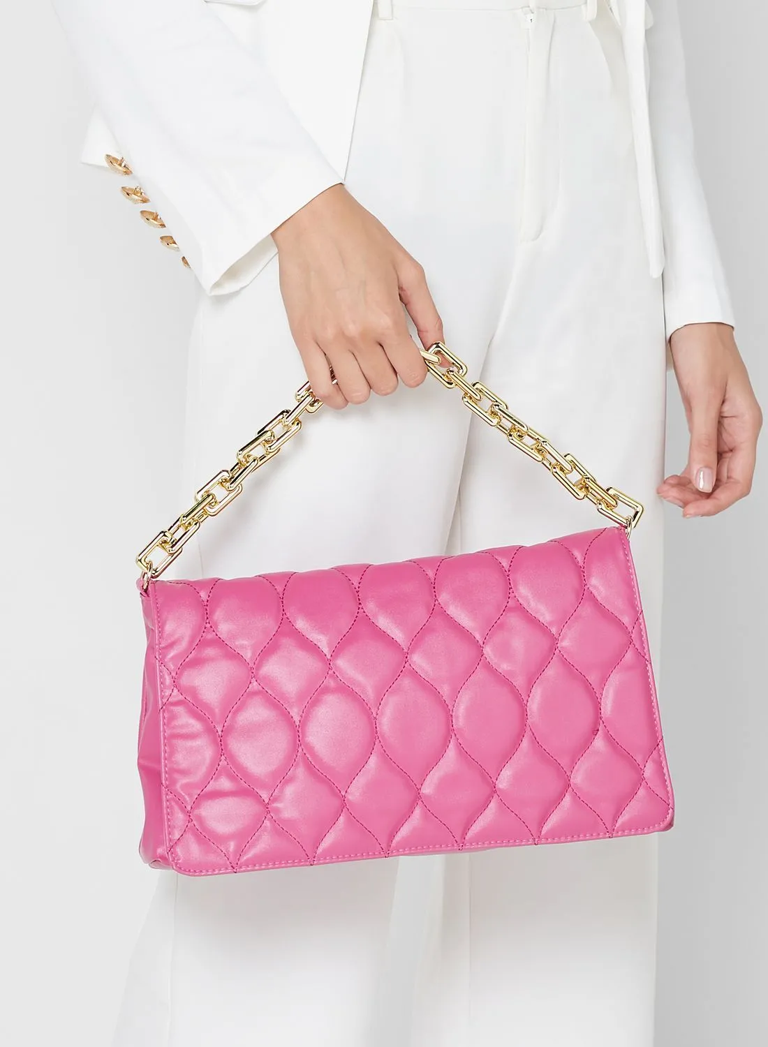 ELLA Quilted Oversized Clutch Bag