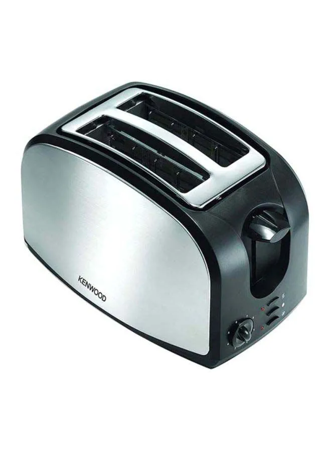 KENWOOD Toaster, 2 Slices, Reheat Function, Removable Limescale Filter, Metal Wrap, Adjustable Browning Control, Defrost, Cancel Function 900 W TCM01.A0BK Black/Silver