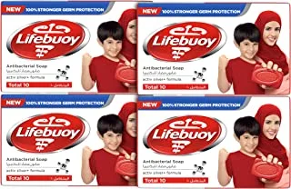 Lifebuoy Anti-bacterial Bar Soap Total 10, 160g (Pack of 4)