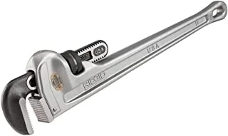 Ridgid 31105 Model 824 Aluminum Straight Pipe Wrench, 24-Inch Plumbing Wrench, Grey